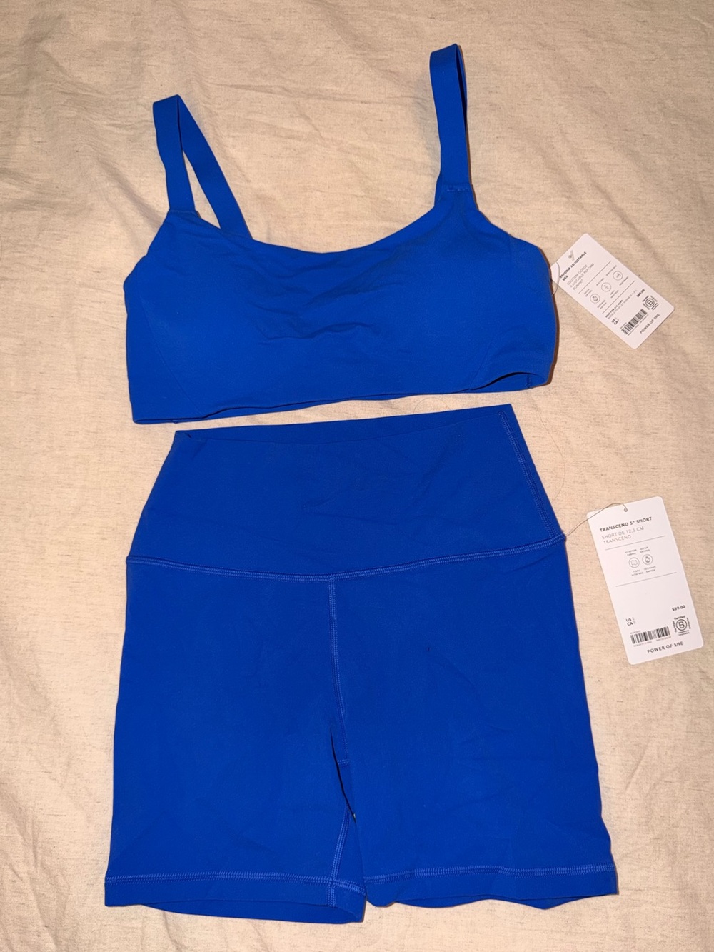 Athleta Bike Short / Sports Bra Set